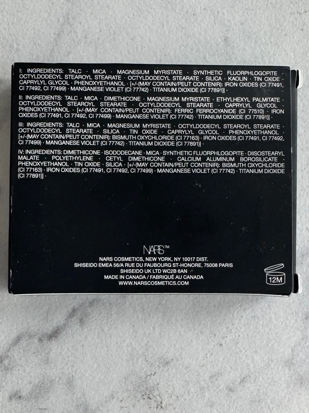 NARS quad eyeshadow